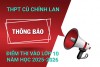 THPT CÙ CHÍNH LAN THÔNG BÁO ĐIỂM THI VÀO LỚP 10 NĂM HỌC 2025-2026