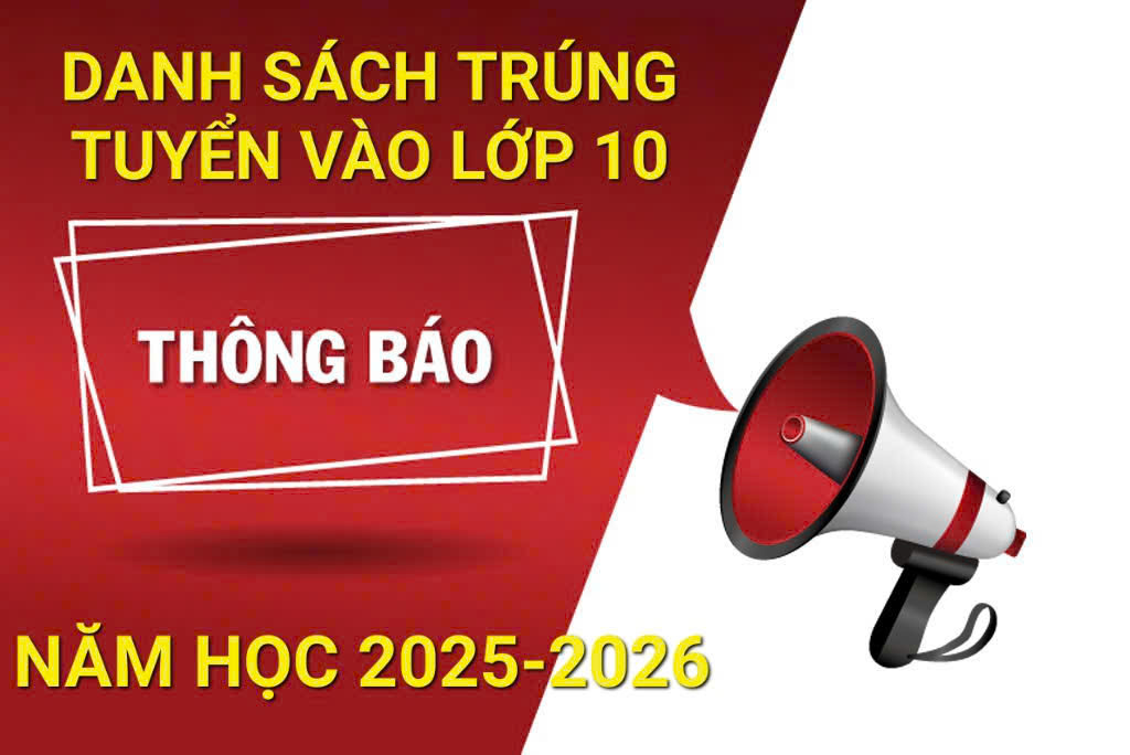 ĐIỂM CHUẨN VÀ DANH SÁCH TRÚNG TUYỂN VÀO LỚP 10 TRƯỜNG THPT CÙ CHÍNH LAN, NĂM HỌC 2025-2026