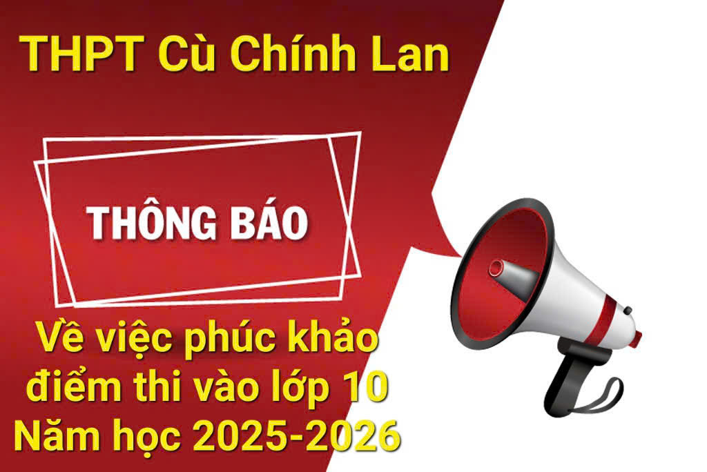 THÔNG BÁO LẦN THỨ 3 VỀ VIỆC TUYỂN SINH VÀO LỚP 10 NĂM HỌC 2025-2026